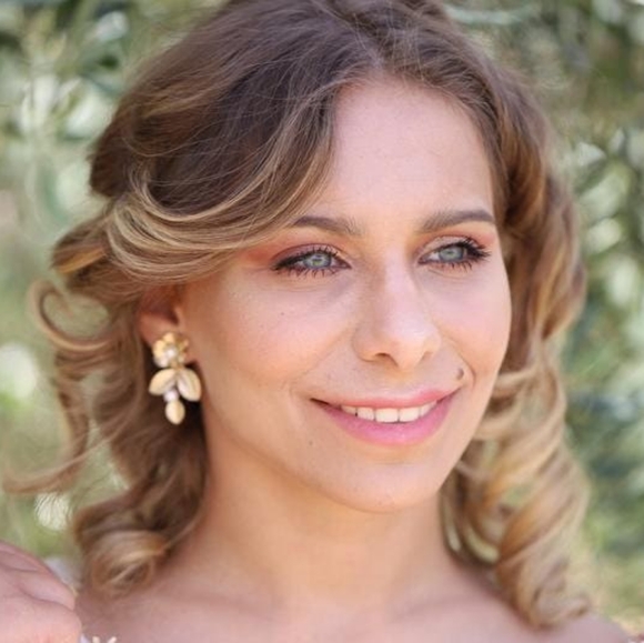 Floral Wedding Pearl Earrings - Picture 2 of 6